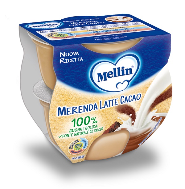 MELLIN MERENDA LATTE CACAO 2 X 100 G - FarmaLucia