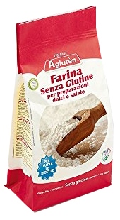 AGLUTEN FARINA SENZA GLUTINE PREPARAZIONE DOLCI E SALATO 1 KG - FarmaLucia