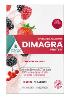 DIMAGRA PROTEIN RED FRUIT 10 BUSTE - FarmaLucia