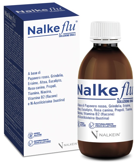 NALKEFLU SOLUZIONE ORALE 200 ML + 1  BUSTINA DA 2,5 G - FarmaLucia