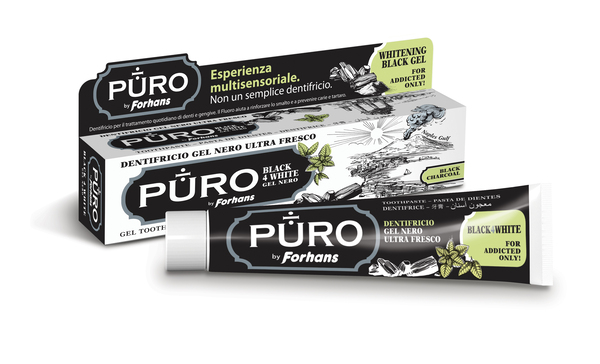 DENTIFRICIO FORHANS GEL BLACK4WHITE - FarmaLucia