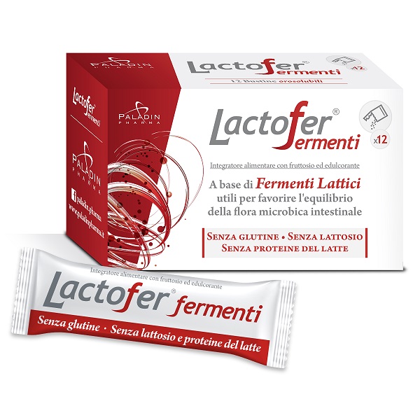 LACTOFER FERMENTI 12 BUSTINE OROSOLUBILI - FarmaLucia
