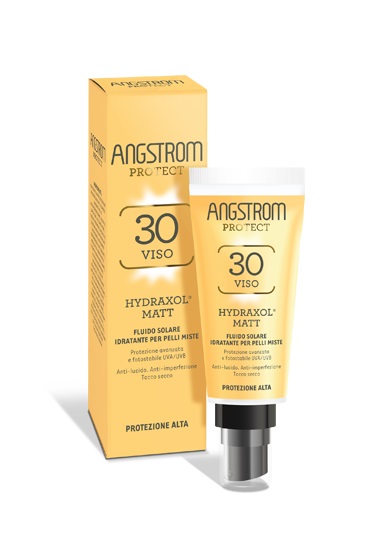 ANGSTROM PROTECT HYDRAXOL MATT FLUIDO SOLARE PROTEZIONE 30 PELLI MISTE 40 ML - FarmaLucia