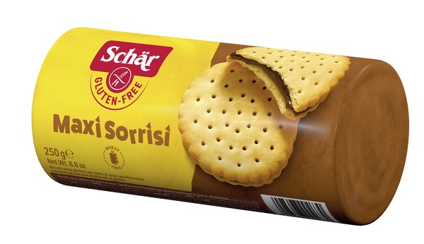 SCHAR MAXI SORRISI BISCOTTI CON CREMA AL CACAO 250 G - FarmaLucia