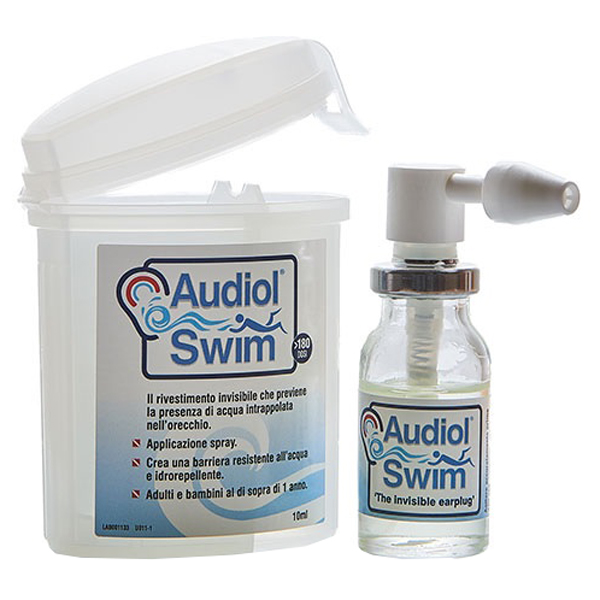 AUDIOLSWIM SOLUZIONE RIVESTIMENTO CANALE UDITIVO COME BARRIERA IDROREPELLENTE - FarmaLucia