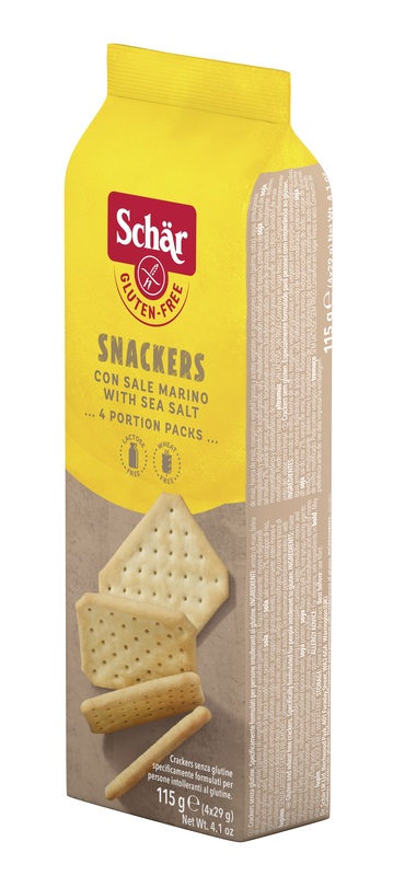 SCHAR SNACKERS CRACKERS CON SALE MARINO SENZA LATTOSIO 4 PORZIONI DA 29 G - FarmaLucia
