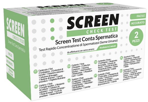 SCREEN TEST CONTA SPERMATICA SCREEN 2 PEZZI - FarmaLucia