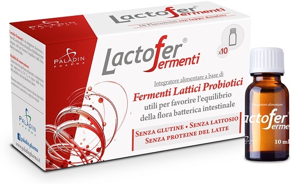 LACTOFER FERMENTI 10 FLACONCINI 10 ML - Nessun Limit di Pezzi in Acquisto - FarmaLucia