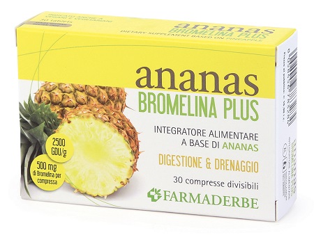 ANANAS BROMELINA PLUS 30 COMPRESSE - FarmaLucia