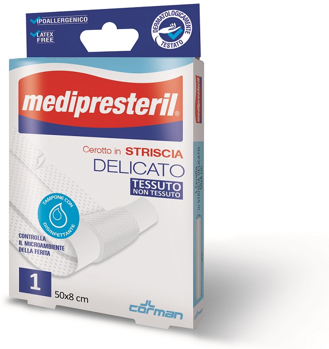 CEROTTO IN STRISCIA MEDIPRESTERIL FLESSIBILE 50X8CM - FarmaLucia