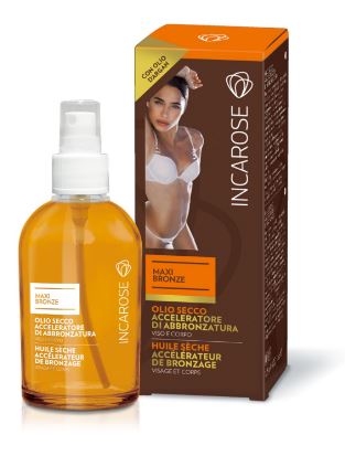 INCAROSE MAXI BRONZE OLIO SECCO ACCELERATORE DI ABBRONZATURA 125 ML - FarmaLucia