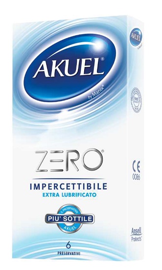 PROFILATTICO AKUEL ZERO EXTRALUBRIFICATO BOX DA 6 PEZZI - FarmaLucia