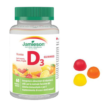 JAMIESON VITAMINA D GUMMIES 1000 60 CARAMELLE GOMMOSE - FarmaLucia