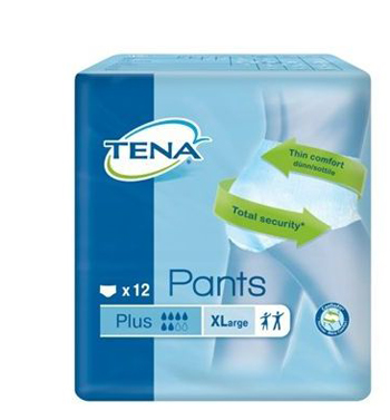 PANNOLONE PULL UP TENA PANTS PLUS TAGLIA EXTRA LARGE 12 PEZZI - FarmaLucia