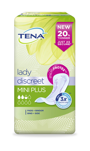 PANNOLONE SAGOMATO TENA DISCREET MINI PLUS 16 PEZZI - FarmaLucia