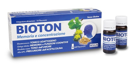 BIOTON ELEUTEROCOCCO MEMORIA CONCENTRAZIONE 14 FLACONCINI - FarmaLucia
