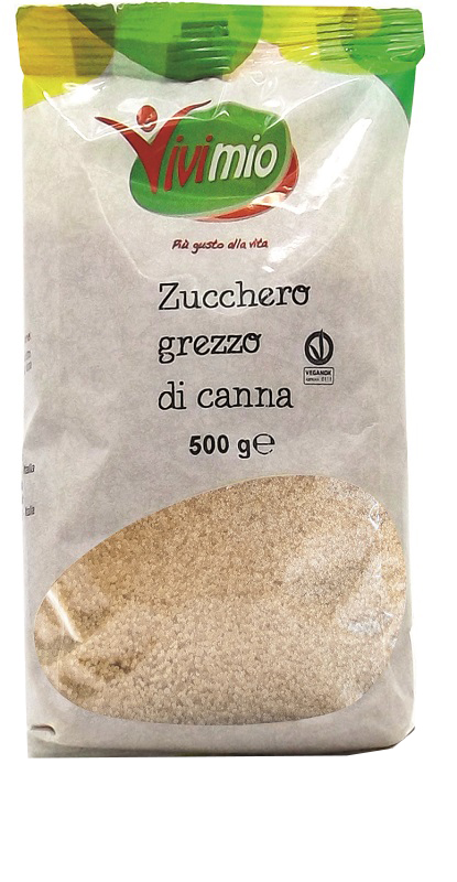 ZUCCHERO GREZZO DI CANNA VIVIMIO 500 G - FarmaLucia