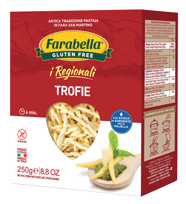FARABELLA TROFIE I REGIONALI PASTA FRESCA STABILIZZATA 250 G - FarmaLucia
