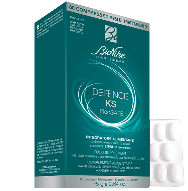 DEFENCE KS TRICOSAFE 60 COMPRESSE - FarmaLucia