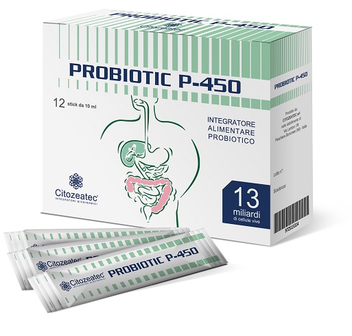 PROBIOTIC P-450 12 STICK MONODOSE 10 ML - FarmaLucia