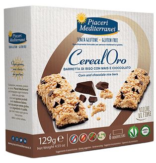 PIACERI MEDITERRANEI BARRETTA DI RISO CON MAIS E CIOCCOLATO 129 G - FarmaLucia