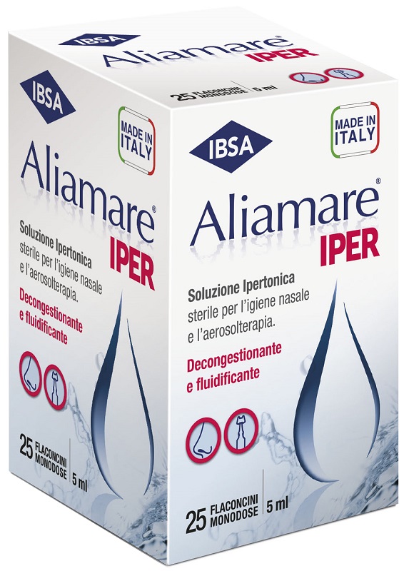 ALIAMARE IPER 25 FLACONCINI IPERTONICI DA 5 ML - FarmaLucia
