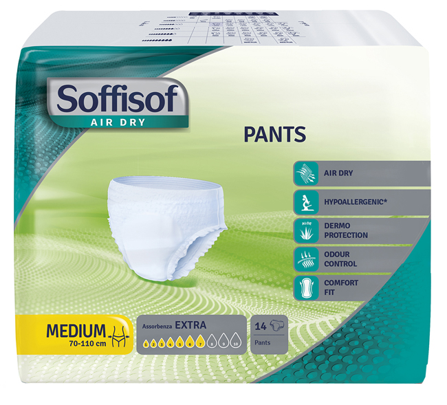PANNOLONE MUTANDINA PULL UP SOFFISOF AIR DRY EXTRA M 14 PEZZI - FarmaLucia