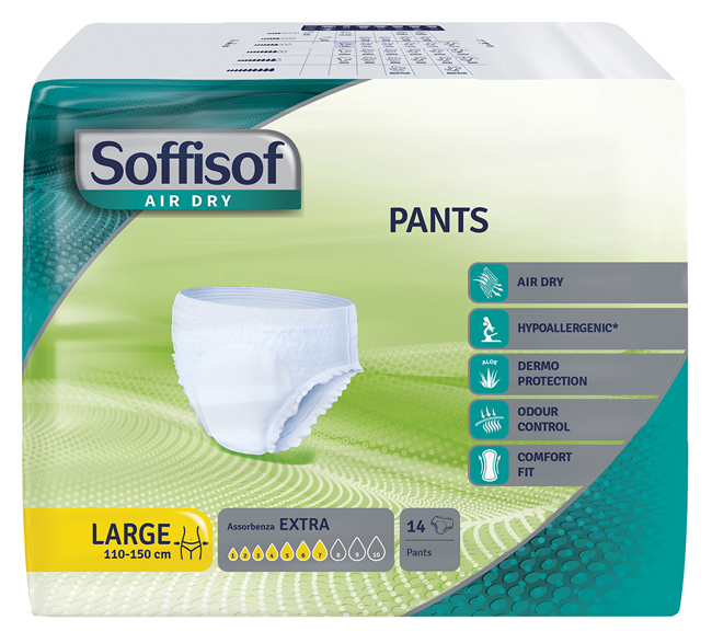 PANNOLONE MUTANDINA PULL IP SOFFISOF AIR DRY EXTRA L 14 PEZZI - FarmaLucia