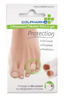 COLPHARMA POTEZIONE TUBOLARE DITA IN GEL 2 TUBI DA 7,5 CM - FarmaLucia