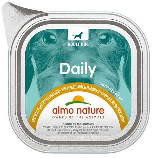 DAILY MENU DOG POLLO PROSCIUTTO FORMAGGIO 100 G - FarmaLucia