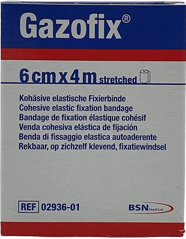 BENDA ELASTICA AUTOADESIVA GAZOFIX 6X400 CM - FarmaLucia