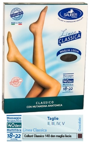 SAUBER CLASSICO COLLANT 140 DENARI MAGLIA LISCIA CIOCCOLATO 5 - FarmaLucia