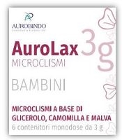 MICROCLISMI PER BAMBINI AUROLAX 6 CONTENITORI 3 G - FarmaLucia