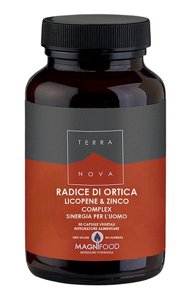 TERRANOVA RADICE ORTICA LICOPENE ZINCO SINERGIA UOMO 50 CAPSULE - FarmaLucia