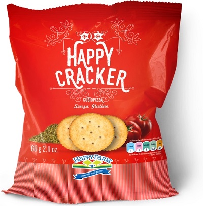 HAPPY FARM HAPPY CRACKERS GUSTO PIZZA 60 G - FarmaLucia