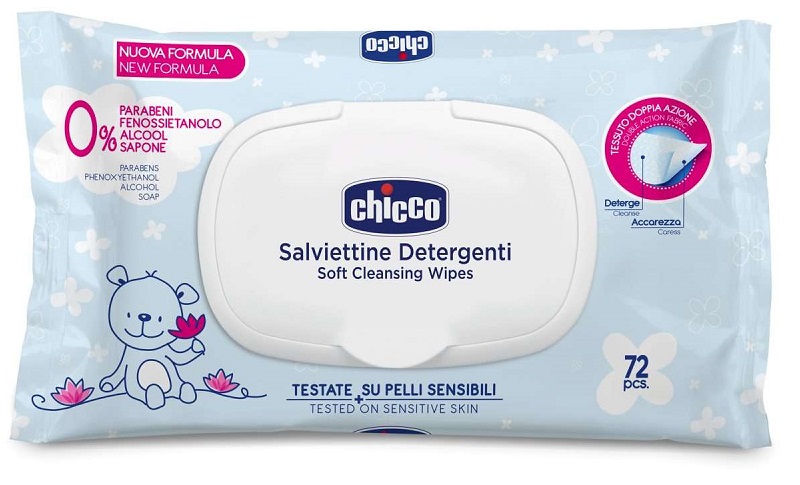 CHICCO COSMESI SALVIETTE 72 PEZZI PLAQ - FarmaLucia
