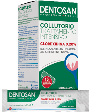 DENTOSAN COLLUTORIO MONODOSE INTENSIVO 0,20% 15 BUSTINE DA 10 ML - FarmaLucia