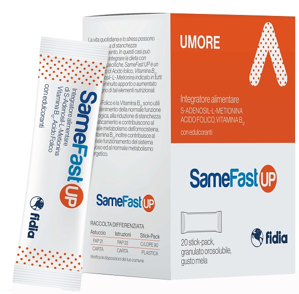 SAMEFAST UP 20 STICK PACK GRANULATO OROSOLUBILE GUSTO ANANAS - FarmaLucia
