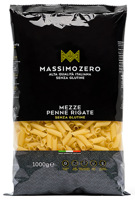 MASSIMO ZERO MEZZE PENNE RIGATE 1 KG - FarmaLucia