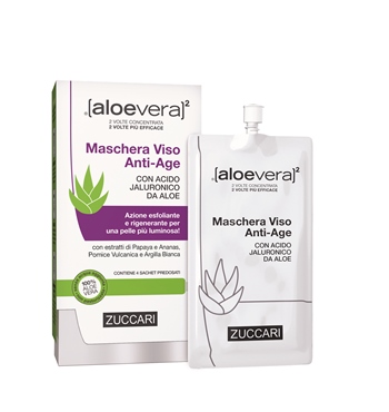 ALOEVERA2 MASCHERA VISO ANTIAGE 4 SACCHETTI 20 ML - FarmaLucia