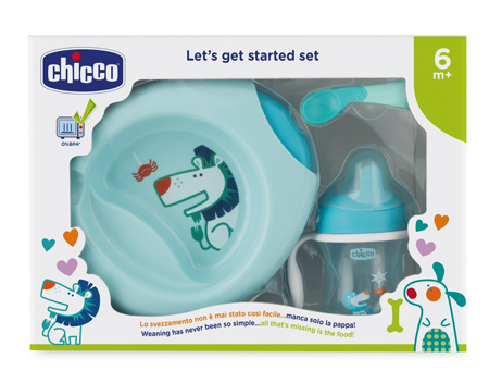 CHICCO SET PAPPA 6 MESI+ AZZURRO - FarmaLucia