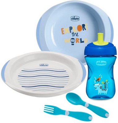 CHICCO SET PAPPA 12 MESI+ AZZURRO - FarmaLucia