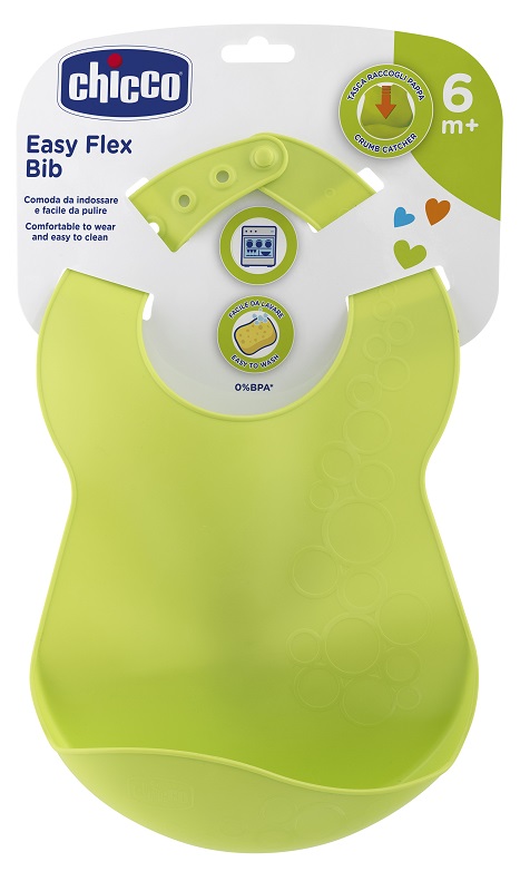 CHICCO BAVAGLINA RIGIDA 6M+ VERDE - FarmaLucia