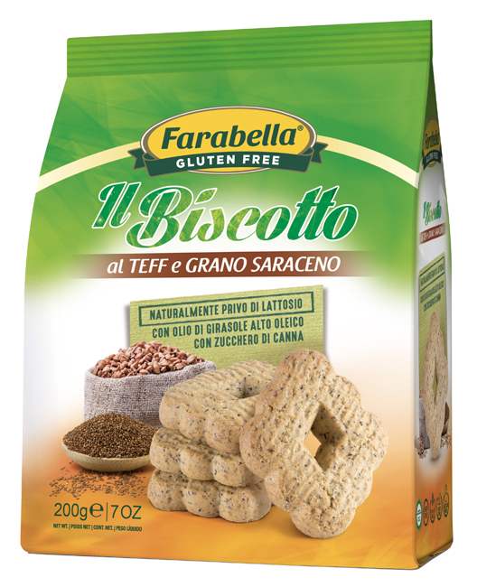 FARABELLA IL BISCOTTO AL TEFF E GRANO SARACENO 200 G - FarmaLucia