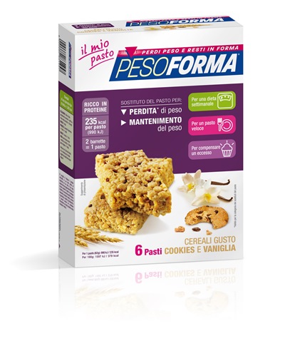 PESOFORMA BARR CEREALI COOKIES VANIGLIA 372 G - FarmaLucia