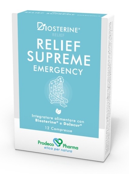 BIOSTERINE RELIEF SUPREME EMERGENCY 12 COMPRESSE - FarmaLucia