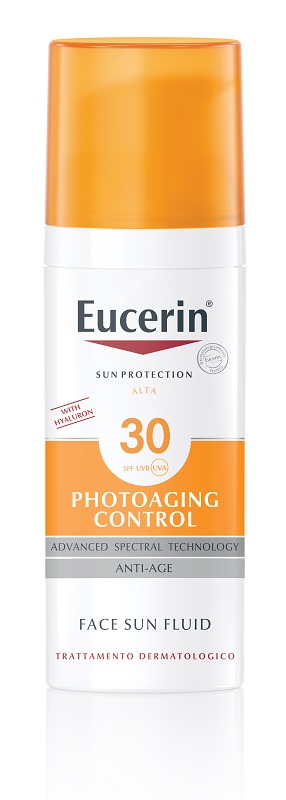 EUCERIN SUN PROTECTION SPF 30 PHOTOAGING CONTROL FACE SUN FLUID ANTI AGE 50 ML - FarmaLucia