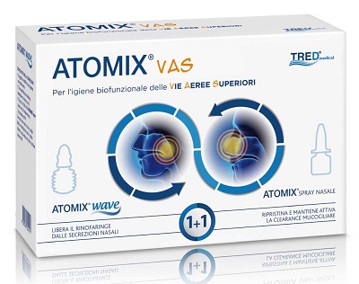 ATOMIX VAS KIT PER IGIENE FUNZIONALE DELLE VIE AEREE SUPERIORI ATOMIC WAVE + SPRAY - FarmaLucia