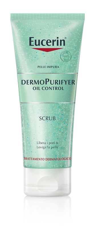 EUCERIN PELLE IMPURA DERMOPURIFYER OIL CONTROL SCRUB 100 ML - FarmaLucia