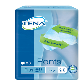 PANNOLONE PULL-UP TENA PANTS PLUS TAGLIA LARGE 8 PEZZI - FarmaLucia